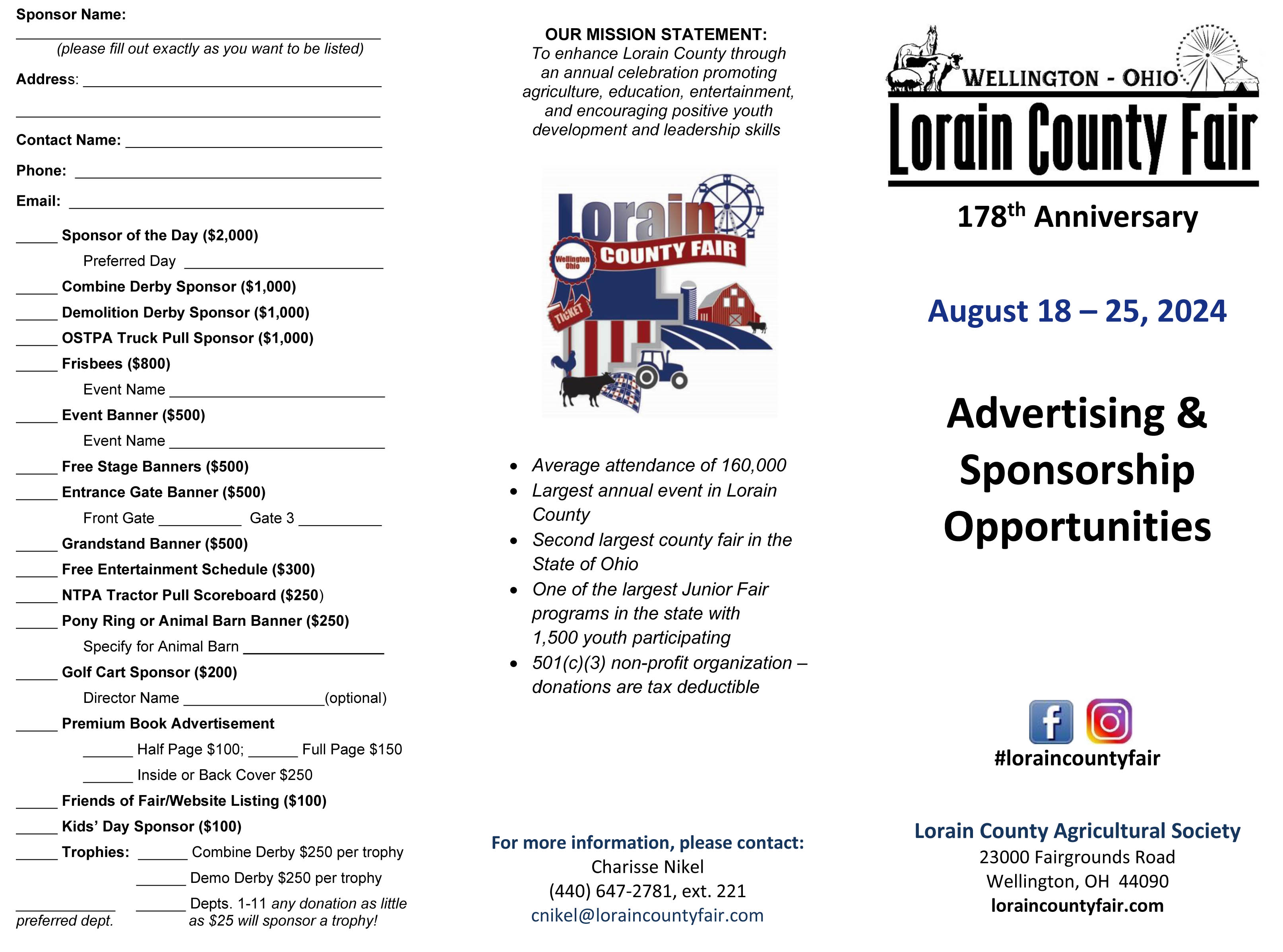 sponsorship_form1 Lorain County Fair